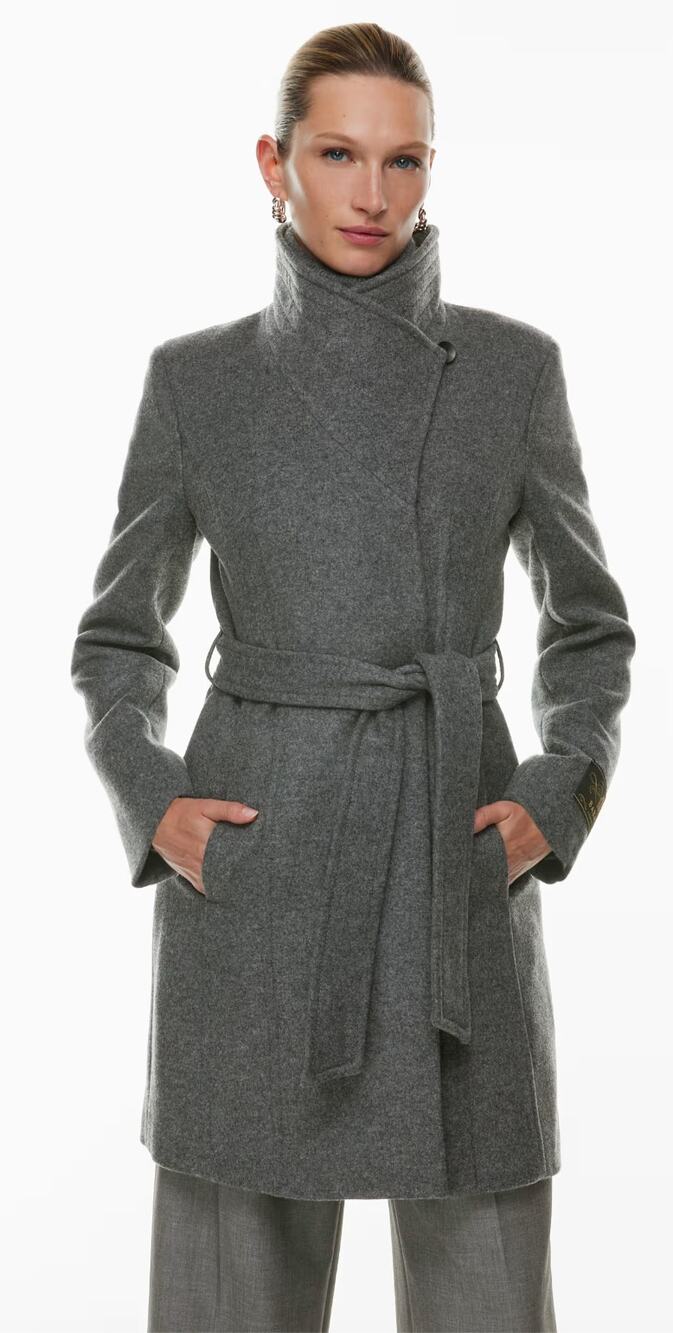 ARITZIA BABATON The Connor Coat in Heathered Charcoal Size M